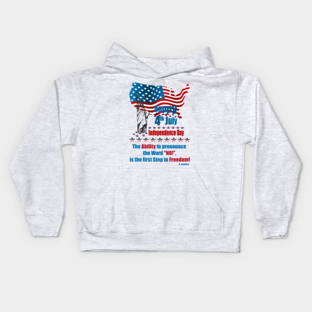 Independence Day Ability Kids Hoodie by Lin-Eve